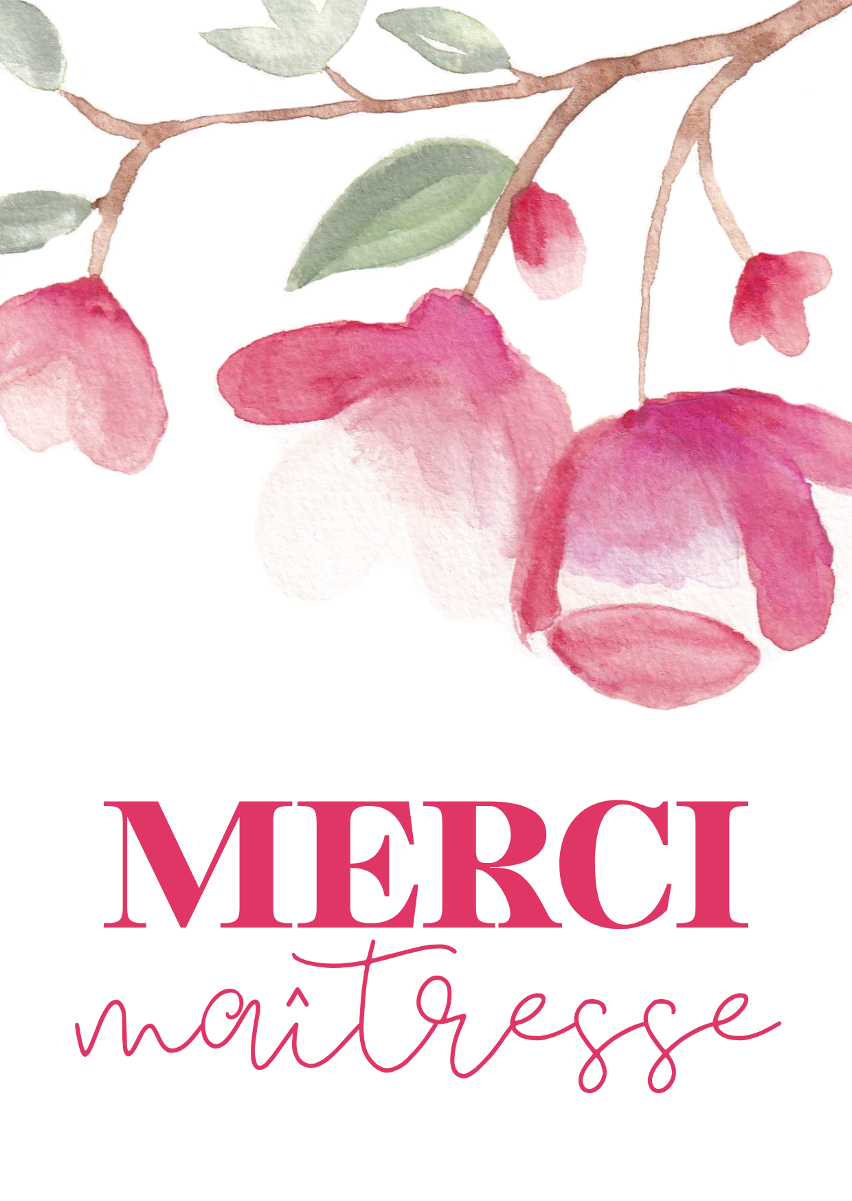 Carte merci maîtresse