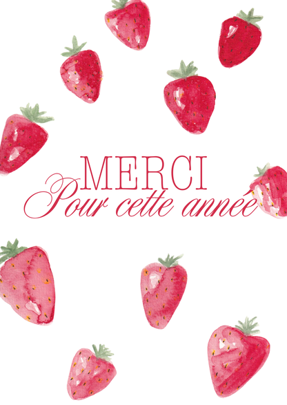 Carte merci fraises