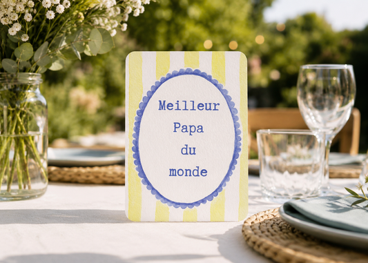 Carte Meilleur Papa du monde